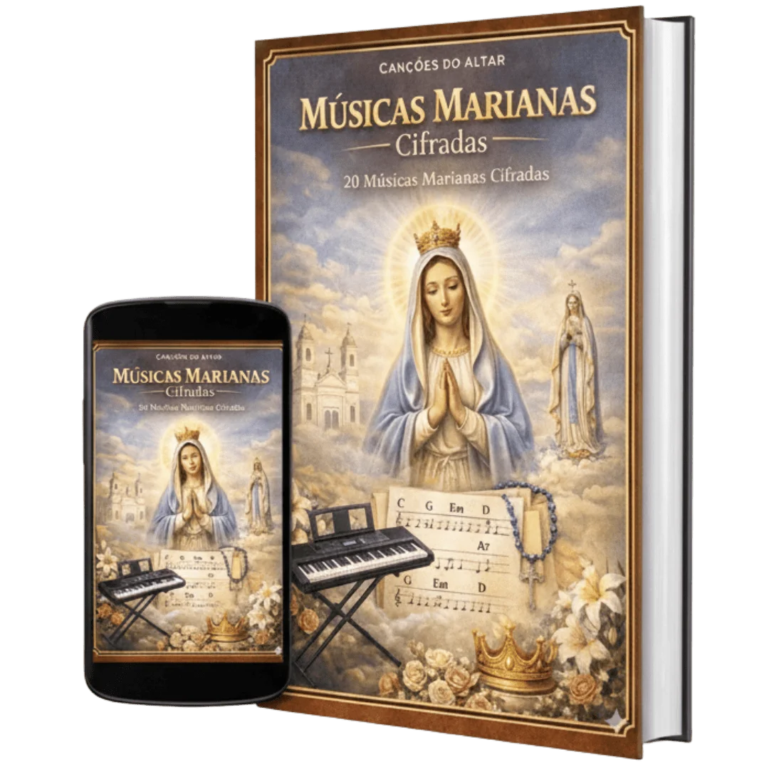 Mockup do bônus Músicas Marianas (Teclado)