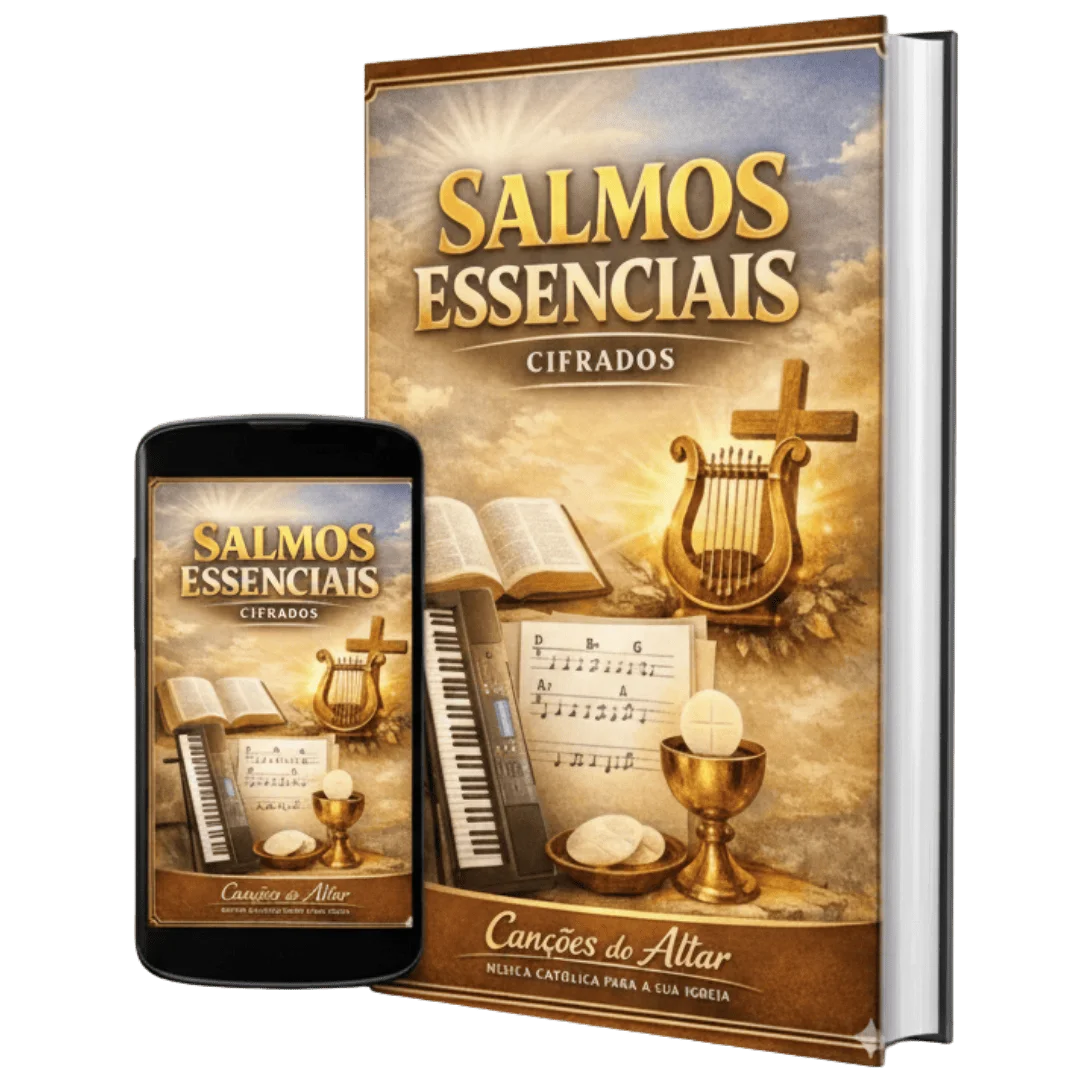 Mockup do bônus Salmos Cifrados (Teclado)